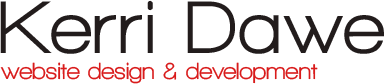 Kerri Dawe - Website Design & Development